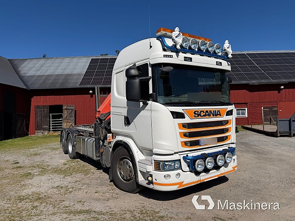 Kranväxlare Scania G400LB6X2 med två flak 3 of 27