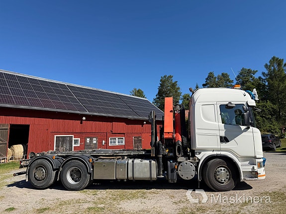 Kranväxlare Scania G400LB6X2 med två flak 4 of 27