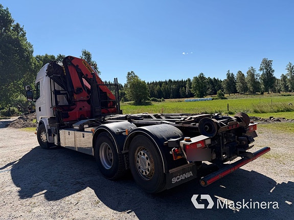 Kranväxlare Scania G400LB6X2 med två flak 7 of 27