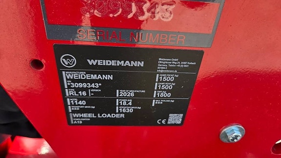 Weidemann 1140 Kampanjmaskin 9 of 11