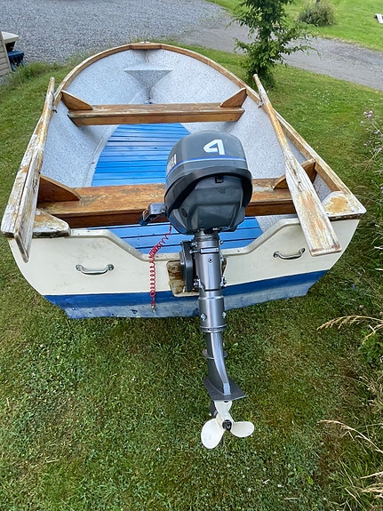 Cresent Monark med motor och kärra. 4 of 11