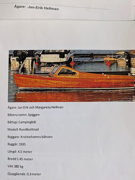 2 st. helrenoverade motorbåtar från mitten av 30-alet 2 of 3