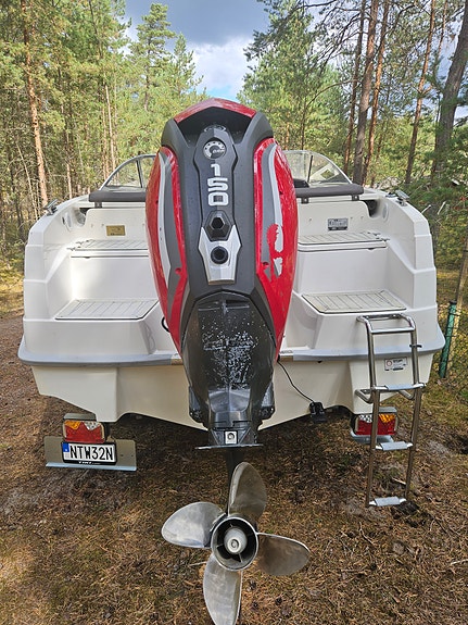 HR 602 BR med 150hk Evinrude nyservad. 5 of 9