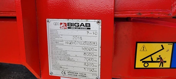 Bigab 7-10 Lastväxlarvagn / Lastväxlarflak 11 of 12