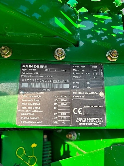 John Deere S 670 i 7 of 15