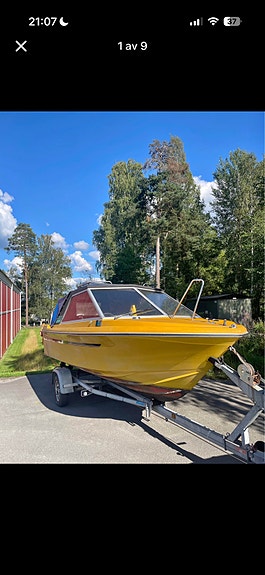 Vator ht 17 med evinrude 70hk med 80km/h trailer 5 of 5