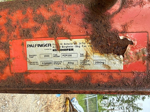 Pallgafflar till kran Palfinger PZP200 (Justerbar) 13 of 24