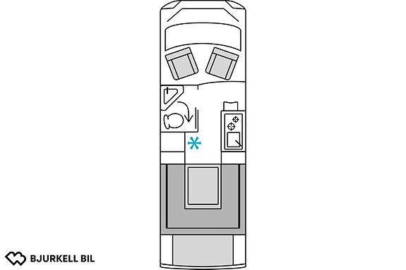 Bürstner B66 C644 Aut, U-Soffa bak, Takbed, laddbooster 300w, Dieselvärme 2 of 14