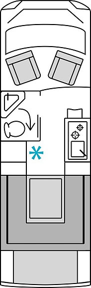 Bürstner B66 C644 Aut, U-Soffa bak, Taksäng, laddboost 300w, Dieselvärme 2 of 14