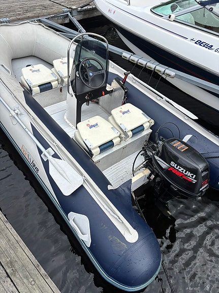 Honwave 4,0 m, Suzuki 15 hk fyrtakt 4 of 8