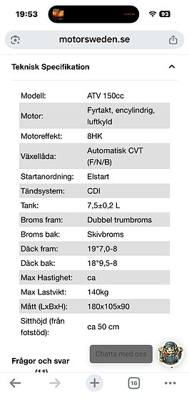 4W-Moto ATV xpro 150cc 6 of 6