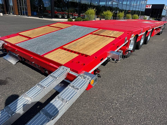 Hakarps - ROJO 42 tons plan maskinvagn med uppvikbar ramp 8 of 12