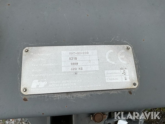 Diagonalplog Holms KHT-80-280 3 of 5