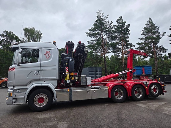 SCANIA R490 8X4 KRANVÄXLARE EURO-6