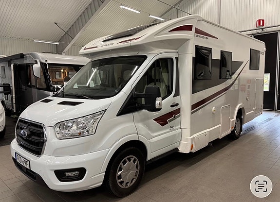 Rimor SWEDEN EDITION Evo 95 PLUS, 10 månaders garanti, 5 färdplatser, B-körkort, Automat, Cykelställ, stort garage, elektrisk taksäng, nyservad, backkamera. 20 of 22