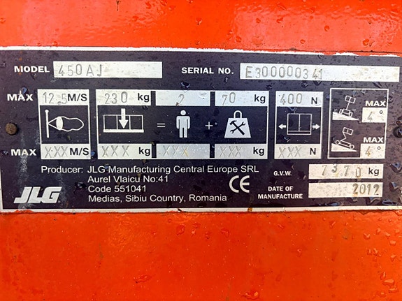 JLG 450 AJ 12 of 12