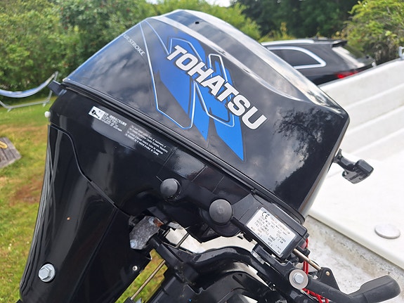 Ryds 465E + Tohatsu Fourstroke 9.8 + Brenderup 80km/h trailer 3 of 13