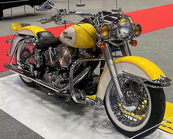 Harley-Davidson Heritage Custom Show Bike HELRENOVERAD & TRIMMAD UTSTÄLLNINGSHOJ! 2 of 13