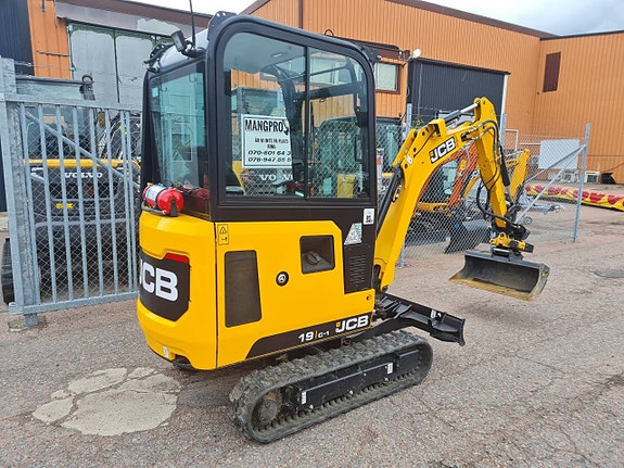 Minigrävare JCB 19 C-1 inkl. Engcon Rotortilt EC 02 Basic