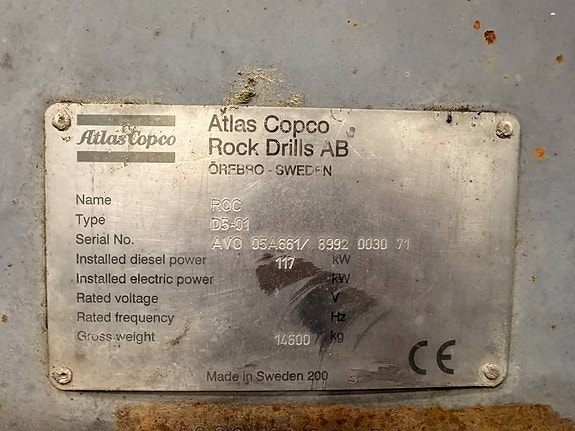 Atlas Copco D5 Borrvagn (ONLY FOR PARTS) 3 of 4
