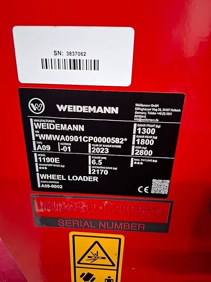 Weidemann 1190e 15 of 23