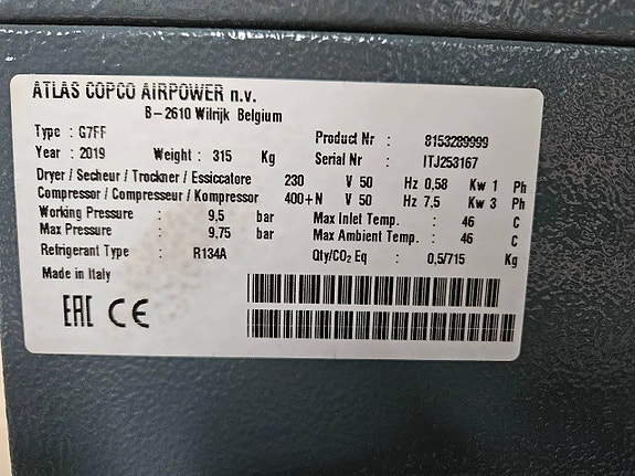 Atlas Copco G7FF 5 of 7