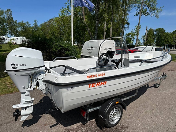 Terhi 6020 C + Tohatsu 30 hk DETL + trailer. Allt uttag 2025