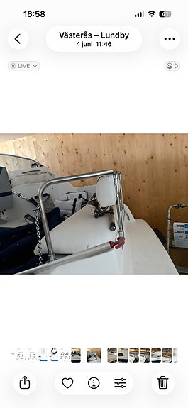 Fynd Bayliner 2255 sunbridge med en EZ loader boggi trailer 13 of 19