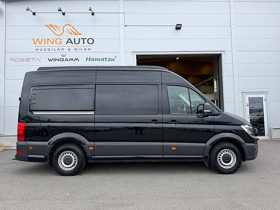 Volkswagen Crafter 177HK AUT (5 bältad) Pop-up tak & soffa/dubbelsäng bak inverter, kompressorkyl, induktionshäll! GASOL 17 of 21