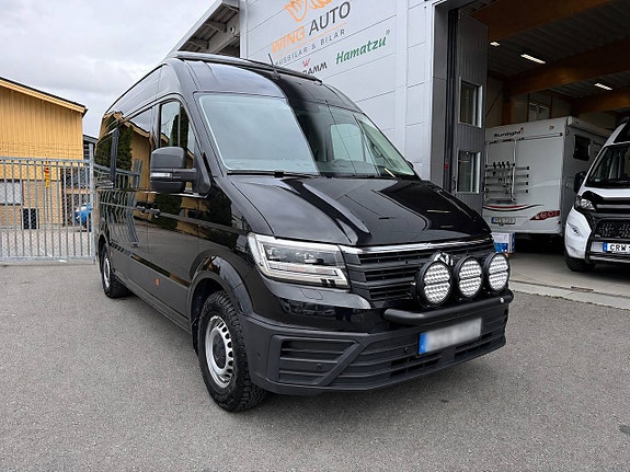 Volkswagen Crafter 177HK AUT (5 bältad) Pop-up tak & soffa/dubbelsäng bak inverter, kompressorkyl, induktionshäll! GASOL 18 of 21