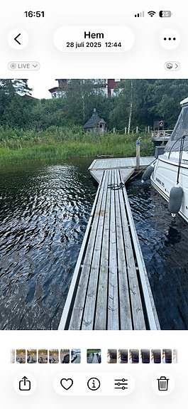 Umeå - Ligger i sötvatten 9 meter gå flytbrygga 2 of 2