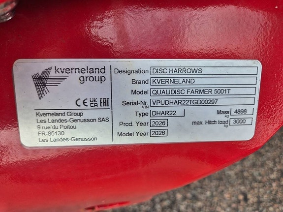 Kverneland Qualidisc 5001TC Farmer 4 of 9