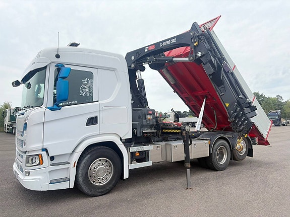 Scania G410 Tipp Kran 6X2 Next Gen Stor Kran 2 of 12