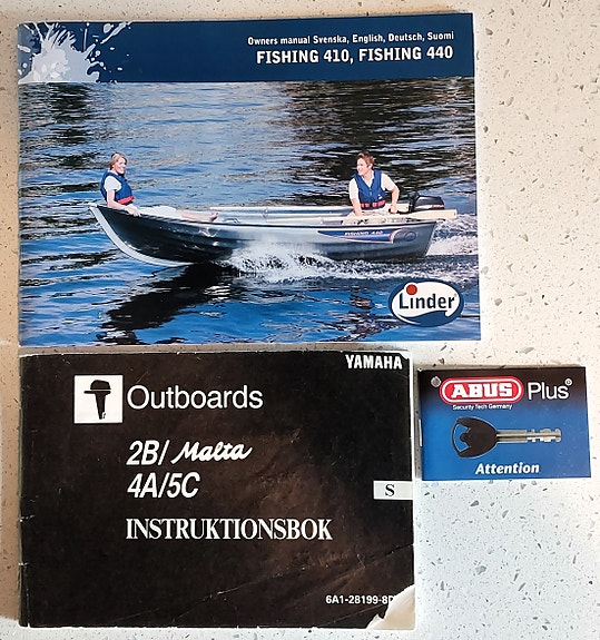 Linder 440 Fishing aluminiumbåt i fint skick med motor och 80-trailer 12 of 13