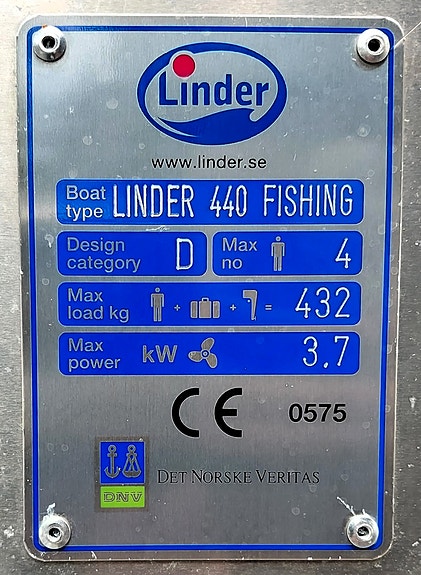 Linder 440 Fishing aluminiumbåt i fint skick med motor och 80-trailer 5 of 13