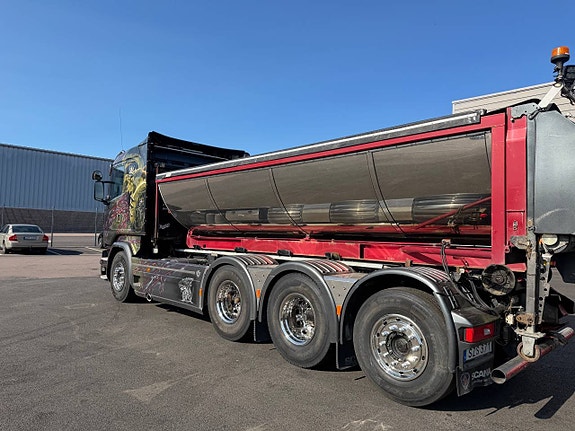 SCANIA R520 V8 SPRIDER-BIL LASTVÄXLARE TRIDEM 6 of 12