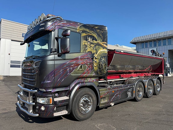 SCANIA R520 V8 SPRIDER-BIL LASTVÄXLARE TRIDEM 9 of 12