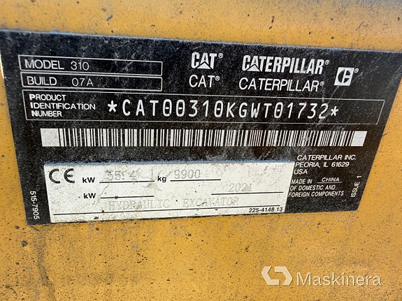 Grävmaskin CAT 310 21 of 27