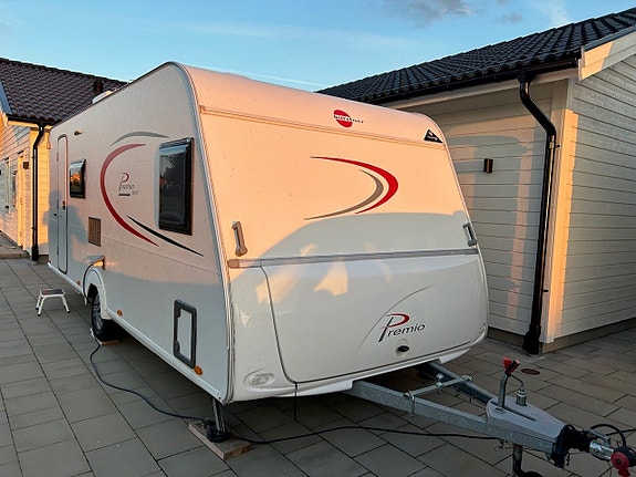 Bürstner Premio 550 TK – Barnkammarvagn med förtält & påskmarkis 3 of 30