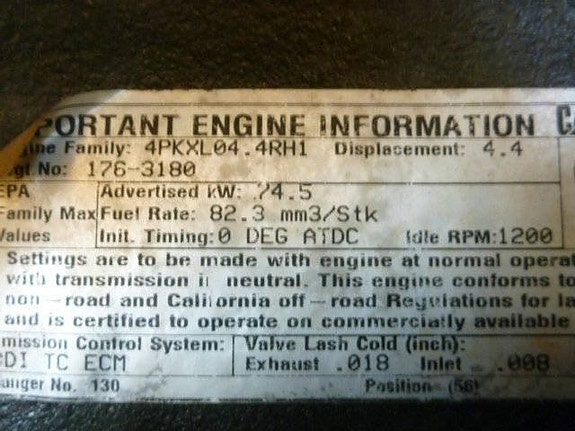 CAT TH355B Motor 3054E 5 of 5