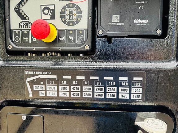 Volvo FH500 8x4 Kranväxlare Hiab 358 + jibb 6 of 12