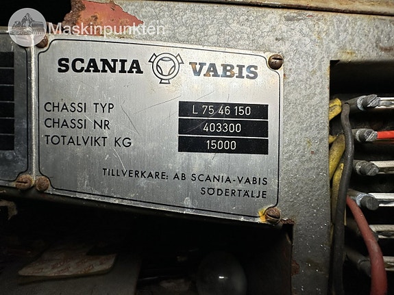 Scania vabis -75 motor Ds11R01 komplett med växellåda 19 of 20