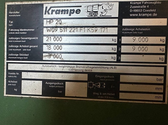 Krampe HP 20 tippvagn 5 of 5