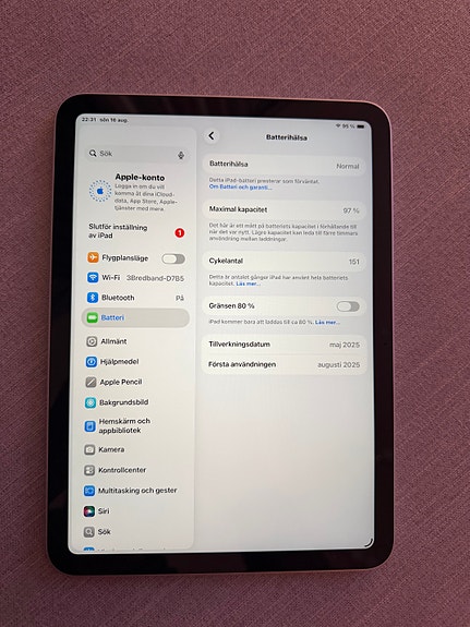 Apple iPad A16 128 GB silver image 3