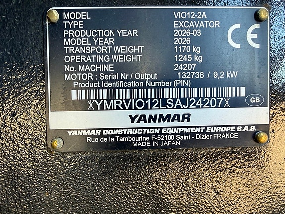 Yanmar V7 / lastmaskin / 4.250kg 12 of 12