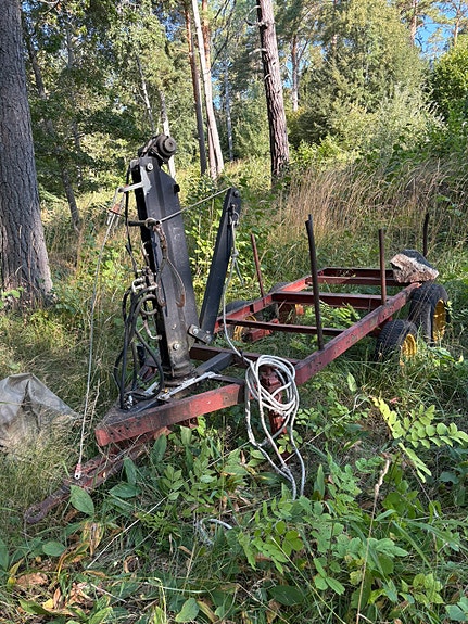 Vedkärra med kran 3 of 3