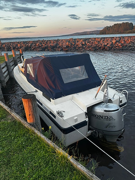 Finnsport 650 AC med 115hk fyrtaktare och trailer 10 of 11