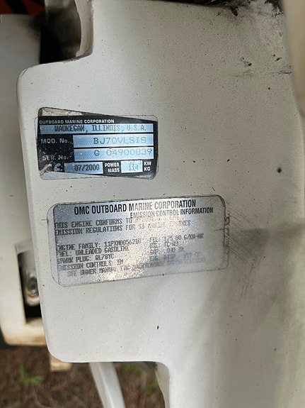 Johnson 70 hk motor 2 of 4