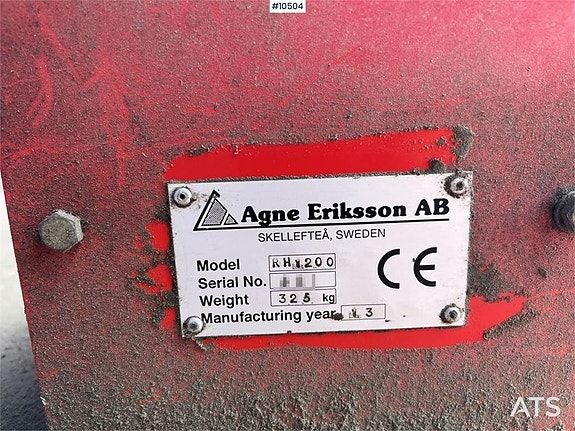 Slyröjare Agne Eriksson AB RH1200, S45 fäste (57,000:- ex mo 14 of 15