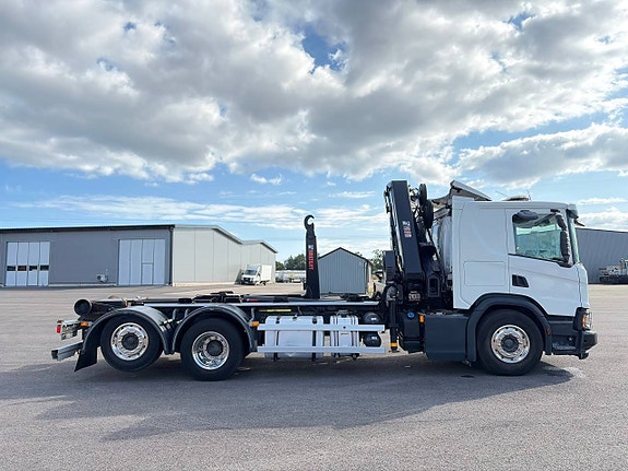 Scania P410 XT Kranväxlare 6X2 Hiab kran 2 of 12